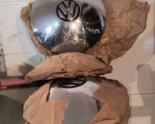 Set of vintage Volkswagen hubcaps