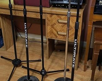 Assorted mic stands