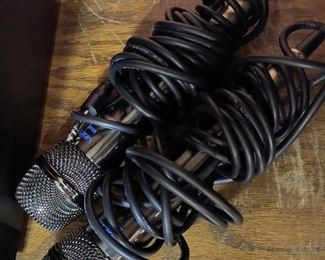 Microphones with karaoke machine