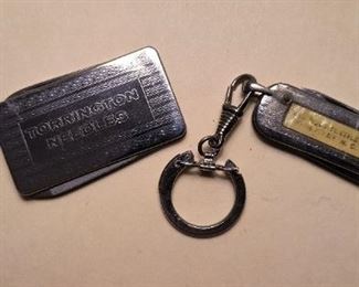 Advertising keychain and knife