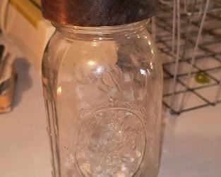 Unusual wooden jar lid cover