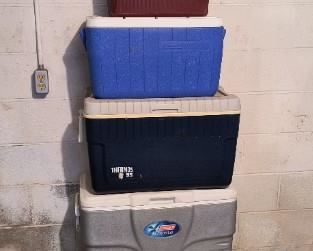 Assorted coolers 