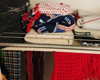 Lots of fleece throws