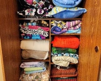 Lots of blankets and throws