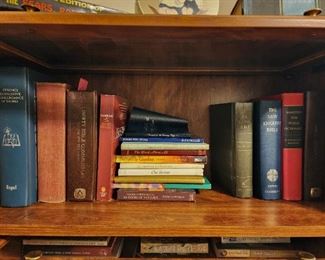 Various hardback books