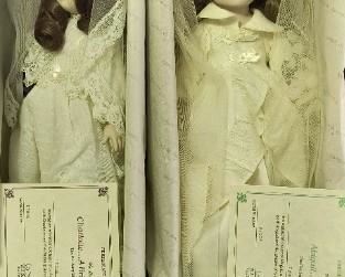 Porcelain dolls with certificates