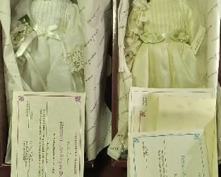Porcelain dolls with certificates