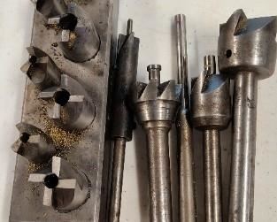 Unusual drill bit set