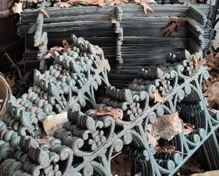 Ornate yard border fencing