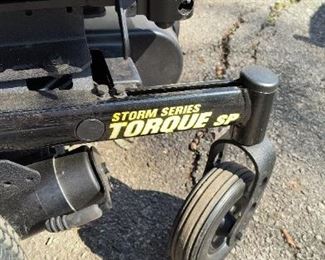 Storm series torque SP electric wheelchair with elevated seat 