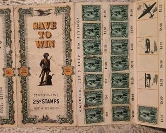 Wartime stamp books