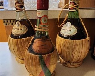 Vintage wine bottles