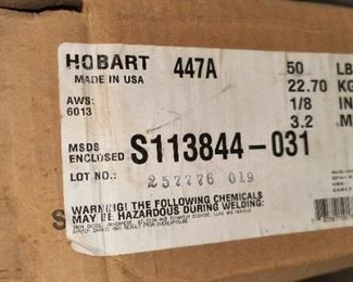 50 lb box of Hobart welding rods