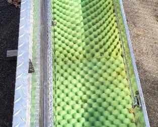 Aluminum diamond plate tool box mounted on hitch haul