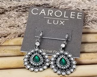 Carolee crystal drop earrings