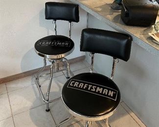 2 Craftsman work stools 