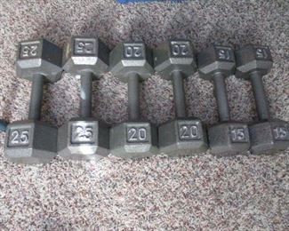 Cast Iron Dumbbell's