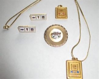 GM Retirement Pins / Necklaces 
