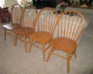 Oak Spindle Back Chairs