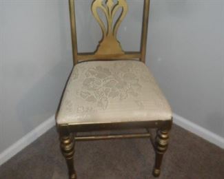 Gold side chair
