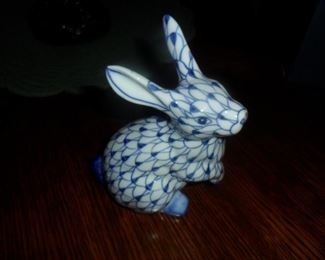 Blue & White Bunny 