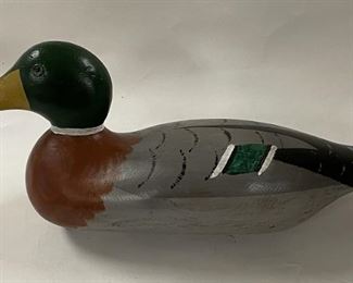 Wooden Mallard Mason Decoy