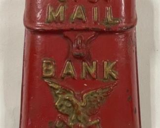 US Mail Cast Iron Bank