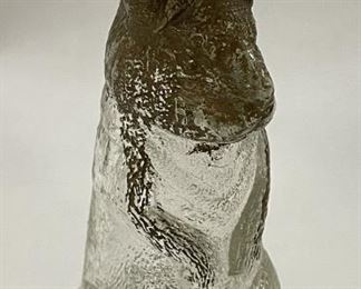 Glass Rabbit Candy Container