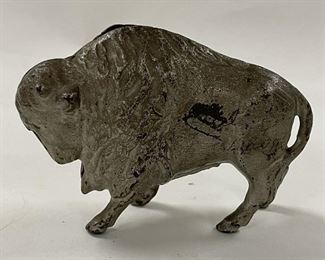 Cast Iron Bison Bank