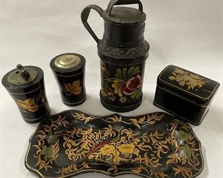 Hand Painted Toleware Items