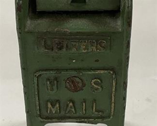 Cast Iron US Mail Bank