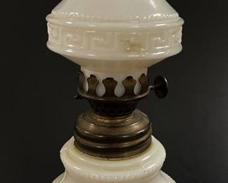 Mini Greek Key Lamp, Original Shade