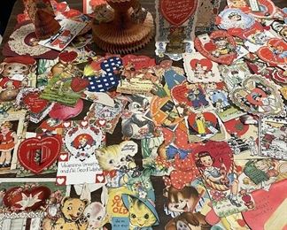 Lot of Vintage Valentines and Greeting Cards