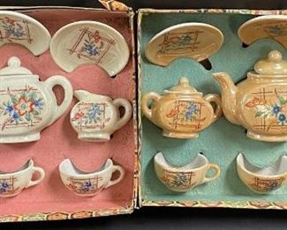 Occupied Japan Tea Sets, Original Boxes