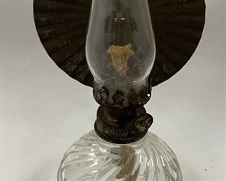 Mini Reflector Oil Lamp, Tin Reflector