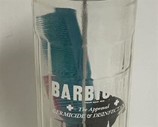 Old Barber Barbicide Comb Jar