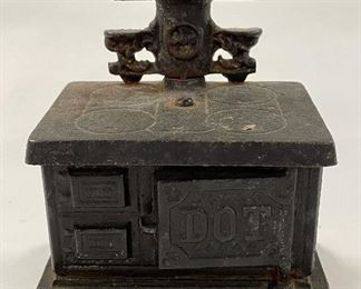 "Dot" Cast Iron Stove Bank