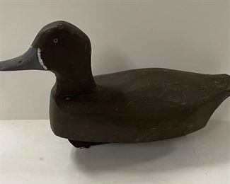 Wooden Blue Bill Duck Decoy