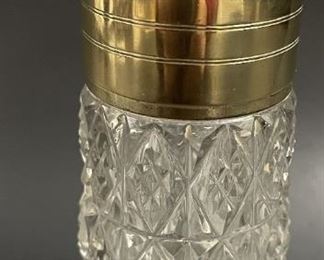 Cut Glass Muffineer/ Talc Shaker