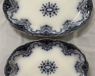 "Cambridge" Flow Blue