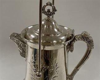 Large Silverplate Tipler Pitcher