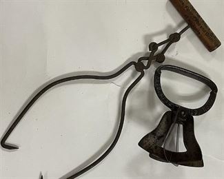 2 Old Advertising and Dated Utensils