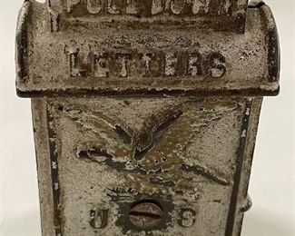 US Mail Cast Iron Letters Bank