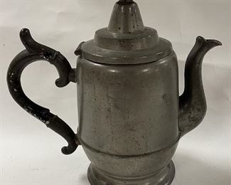 Early Pewter Tea Pot