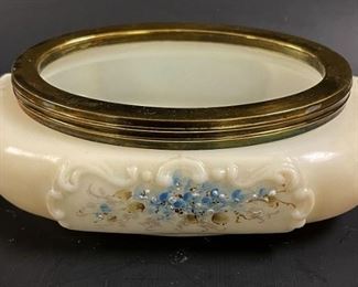 Signed Oval Wavecrest Dresser Dish