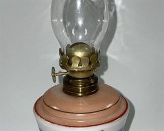 Mini Hand Painted Oil Lamp