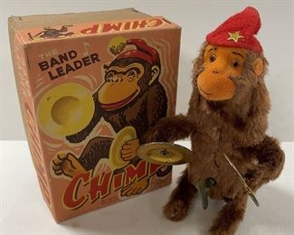 Windup Band Leader Chimp in Orig. Box, Works