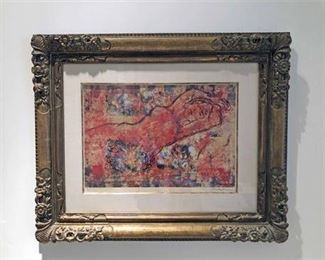 Leo Michelson Reclining Nude Signed Lithograph