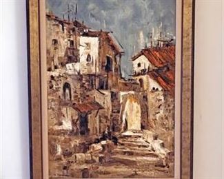 Original Ahuva Sherman Signed Canvas Painting 