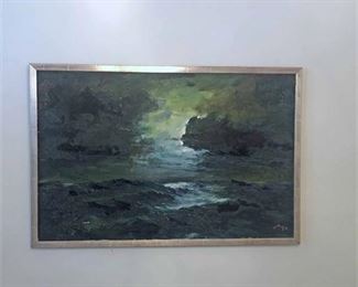 Original Axel Lind Signed Painting 